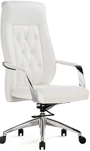 Кресло компьютерное Sarabi white satin chrome
