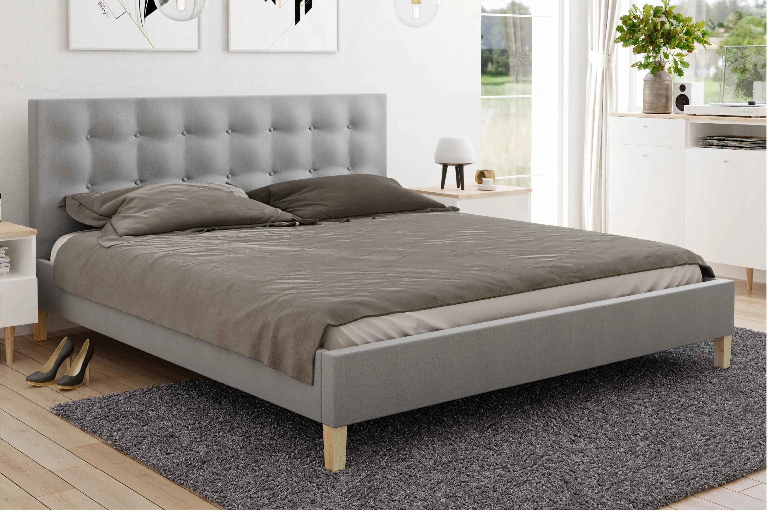 Кровать Скандинавия 160 Grey