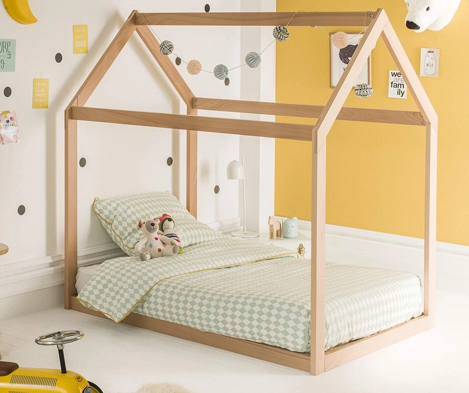 детская кровать домик монтессори