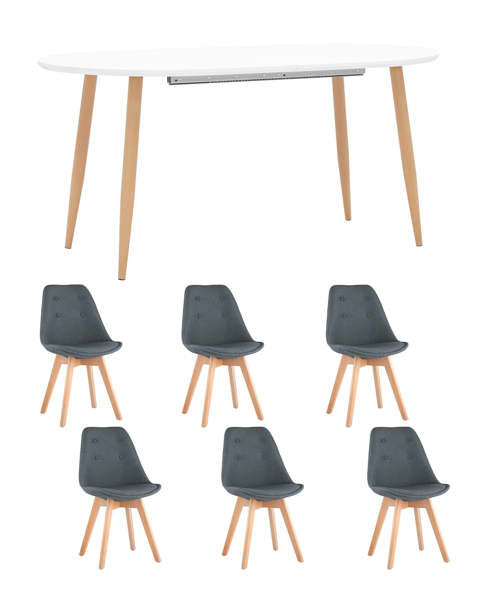 Обеденная группа 6 стульев