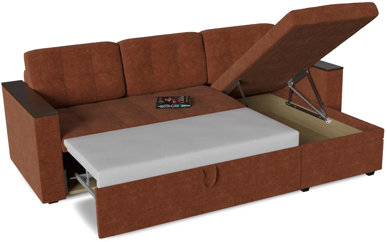 Угловой диван еврокнижка Атланта угловой с подушками