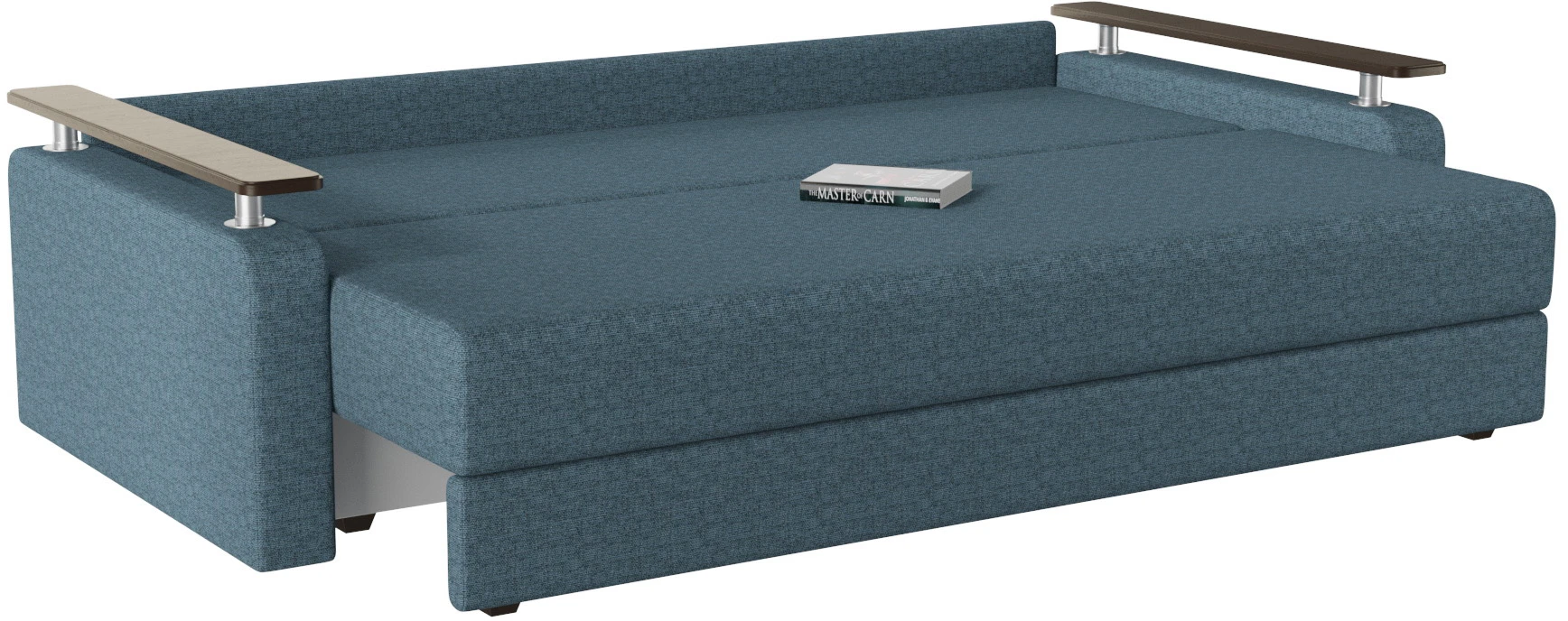 диван еврокнижка без подушек с подлокотниками