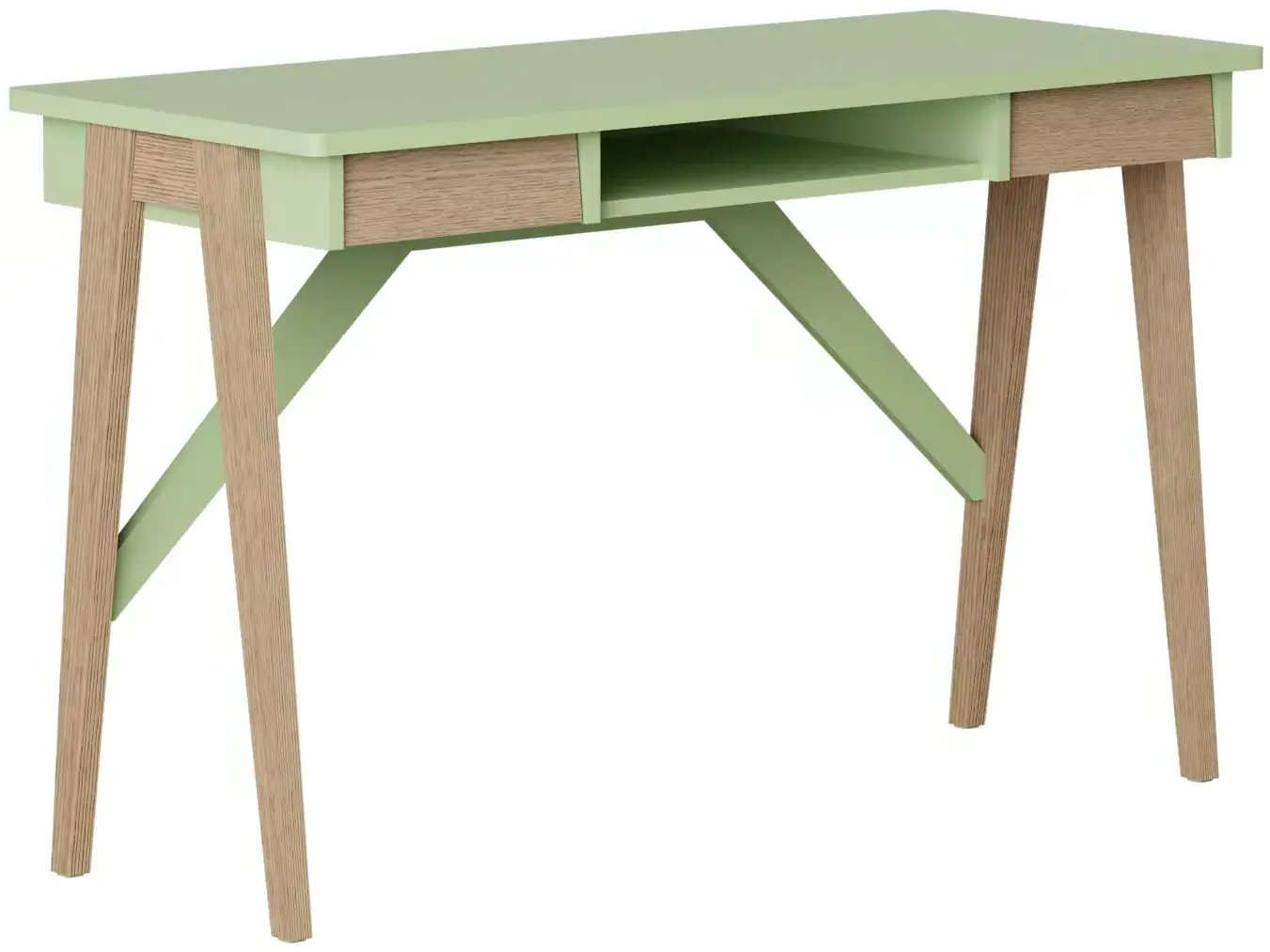 Стол письменный с зеленой столешницей