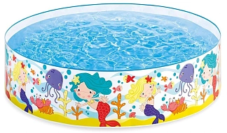 Детский надувной бассейн intex Русалочки