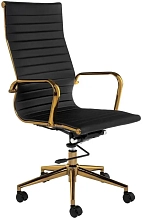Кресло компьютерное Reus золотой / черный