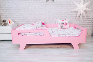 Кровать детская Сказка розовая S