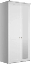 Шкаф распашной София-8 Икеа (IKEA) двухдверный с зеркалом мдф