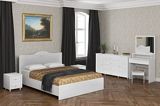 Спальня Монако 5 белое дерево