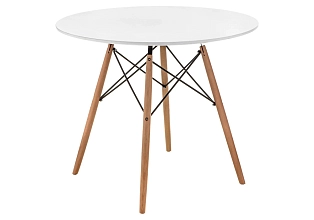 Стол обеденный деревянный Table 80 white / wood