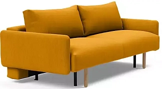 Прямой диван Нео 2 еврокнижка оранжевый