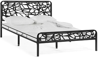 Кровать металлическая Сакура Кубо 140х200 черный
