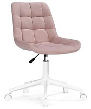 Кресло компьютерное Честер розовый / белый