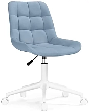 Кресло компьютерное Честер голубой белый