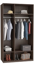 Шкаф для гардеробной Дели 10 ПАКС  Икеа (IKEA) Венге цаво