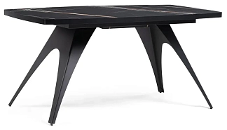 Стол обеденный Лардж 160(205)х90х76 sahara noir / черный