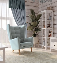Кресло для отдыха Саари мятно-серое Икеа (IKEA)
