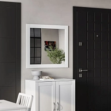 Зеркало СИРИУС квадратное настенное белый Икеа (IKEA)