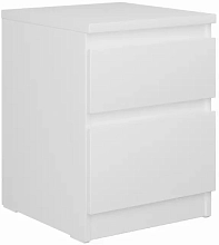 Тумба прикроватная КАСТОР малая с двумя ящиками белый Икеа (IKEA)