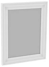 Зеркало навесное Кантри 40х50 массив сосны белый Икеа (IKEA)
