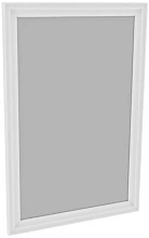 Зеркало навесное Кантри 60х90 массив сосны белый Икеа (IKEA)