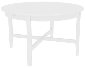 Стол обеденный Кантри раскладной белый Икеа (IKEA)