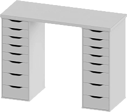 Стол письменный Ингар белый 1 Икеа (IKEA)